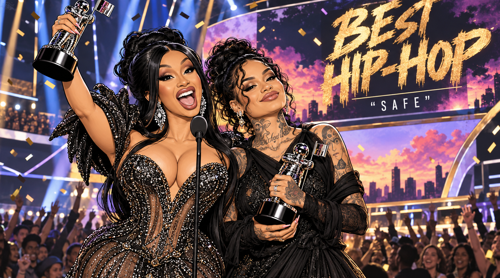 Cardi B and Kehlani Win Best Hip-Hop at the 2026 VMAs With ‘Safe’