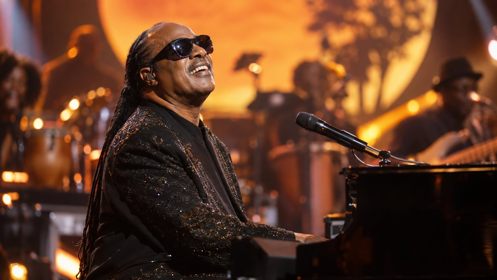 Stevie Wonder Will Celebrate 50 Years of “Songs in the Key of Life” by Playing It in Full — Amplifier editorial illustration